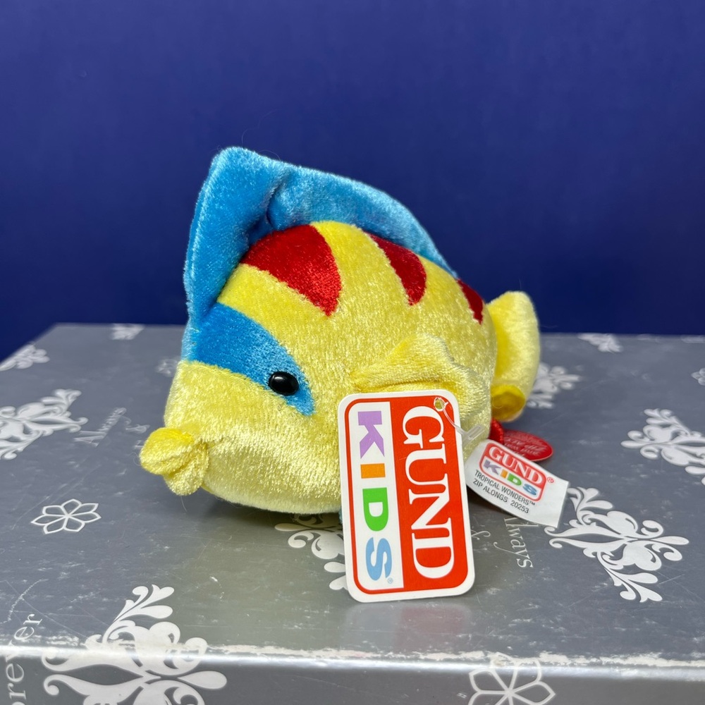 GUND Kids Tropical Wonders Zip Alongs Plush Fish NWT